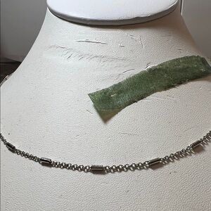 Elegant Silver Necklace and Pearl Earring Set